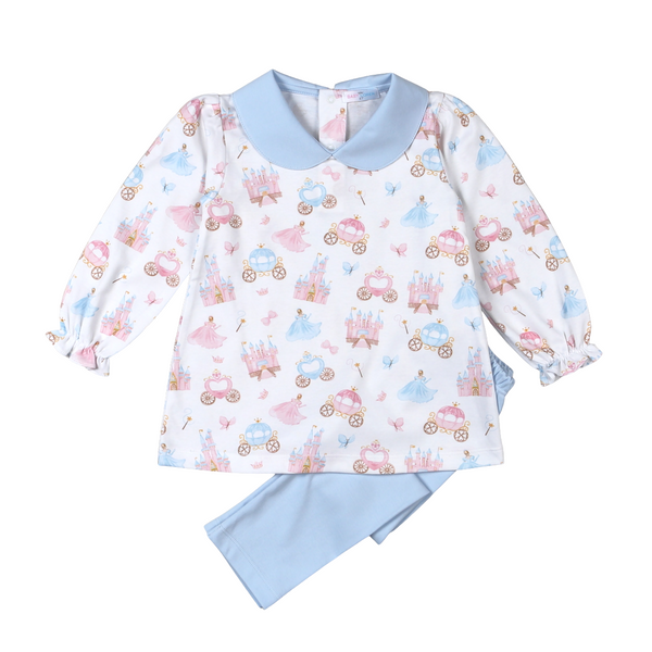 Princess & Castles Floral Collar Pants Set