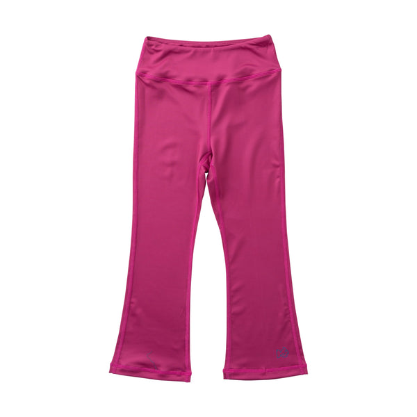 Girls Athletic Flare Legging- Rose Sorbet