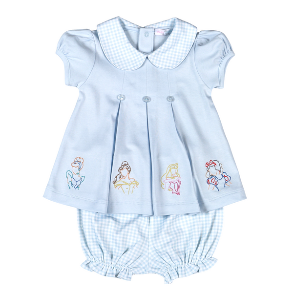 Blue Royal & Charm Bloomers Set