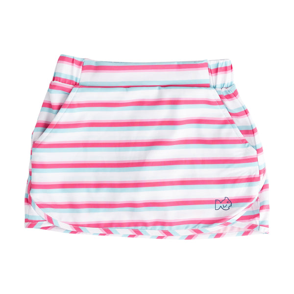 Carolina Catch Skort- Aruba Pink Stripe