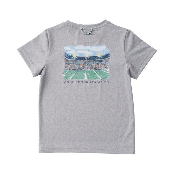 Pro Performance Football Stadium Shirt- Heather Gray