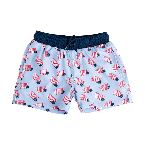 Boogie Board Swim Trunk- American Flag print