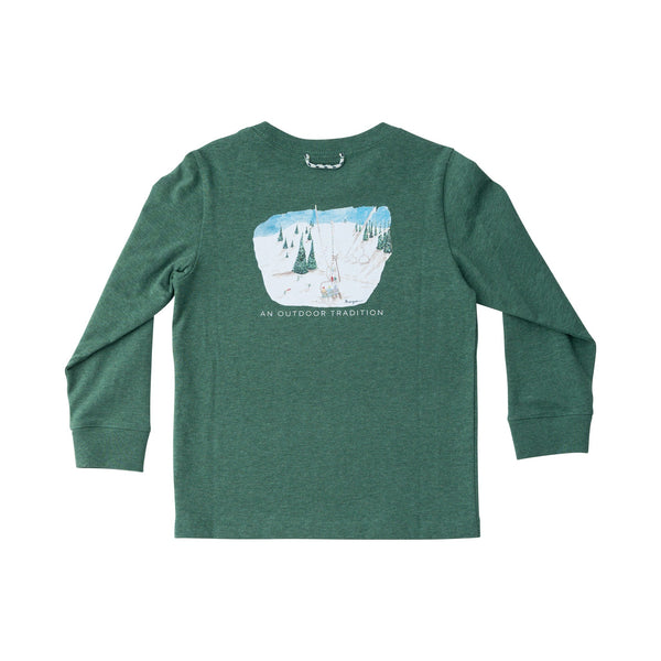 LS Ski Lift Shirt- Smoke Pine Heather