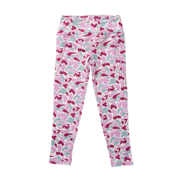 Girls Athletic Legging- Orchid Break Point Camo