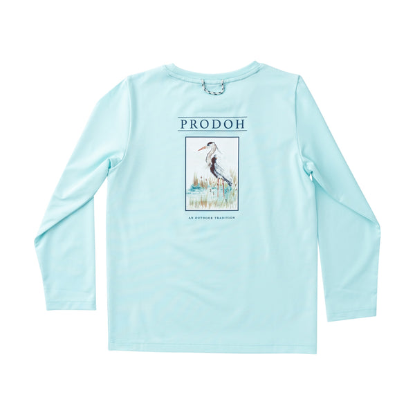 Pro Performance LS T-shirt- Aruba Blue