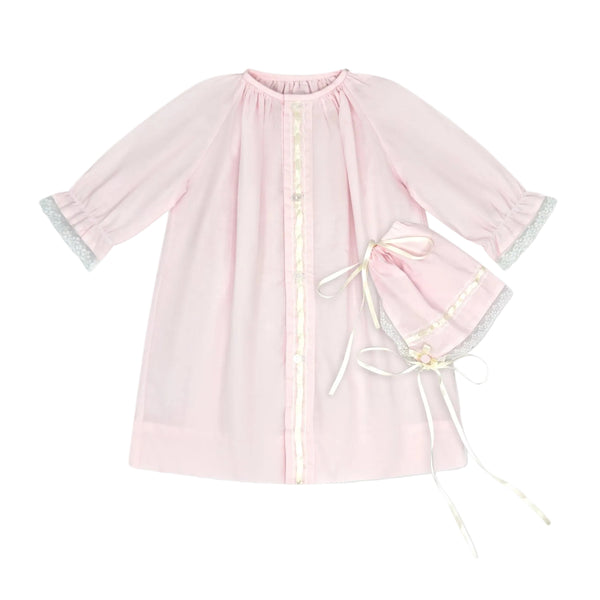 Original Daygown Set- Blessings Pink/Ecru