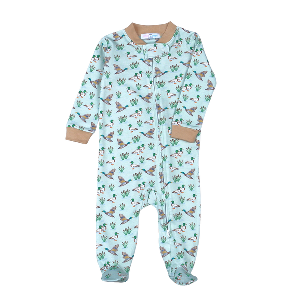 Mallard Ducks Zipper Footie
