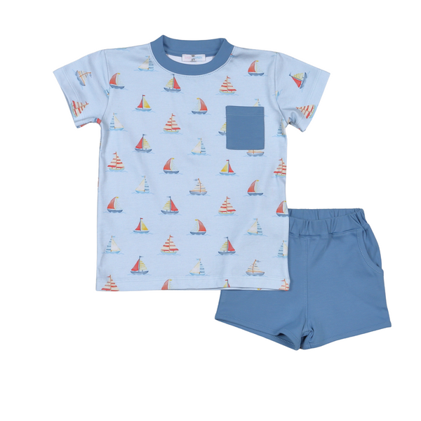Sail Away Print Short Set