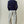 Floral Printed Waist Tie Denim Pants- Cream/Blue