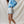 Ditsy Flower Printed Sporty Shorts- Dusty Blue