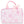 Pretty Pink Toile Large Cosmetic Bag
