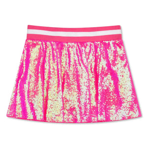 Pink Sequin Skort