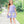 Crayon Pocket Dress-  Lavender Stripe