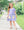 Crayon Pocket Dress-  Lavender Stripe