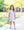 Charlotte Dress- Lavender Stripe