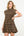 Flutter Sleeve Print Midi Dress
