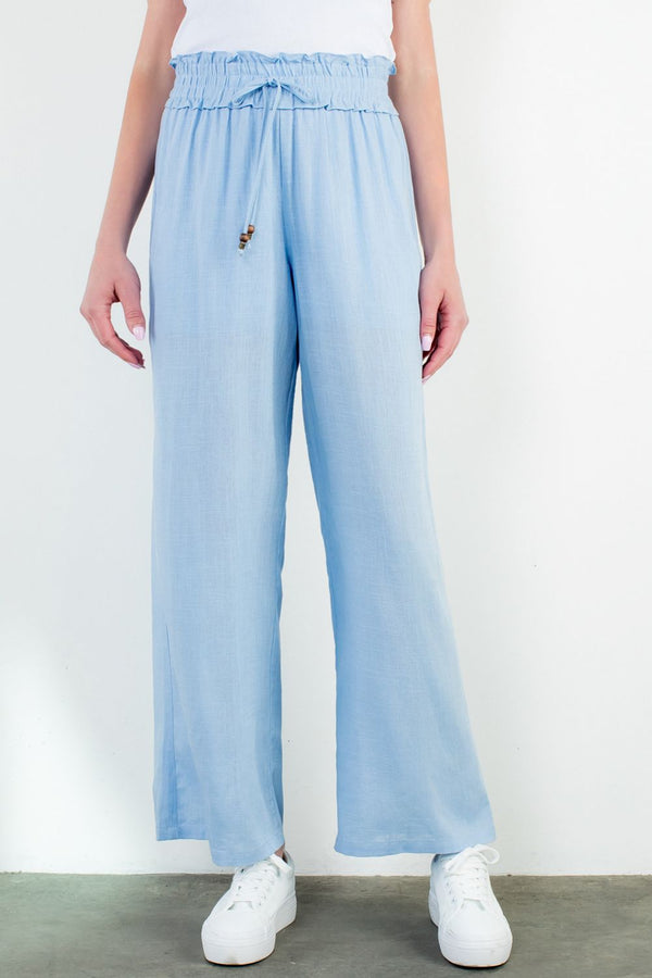 Wide Leg Pants- Light Blue
