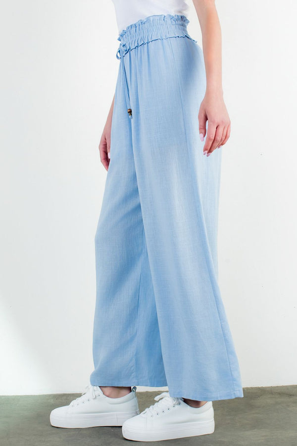 Wide Leg Pants- Light Blue