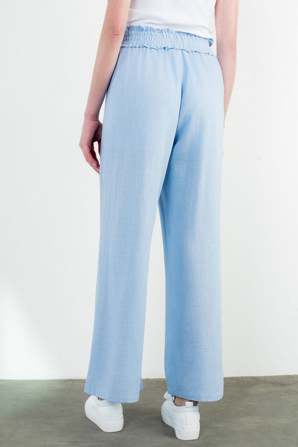 Wide Leg Pants- Light Blue