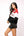 Licensed UGA Quarter Zip Colorblock Sweatshirt- (Women's)