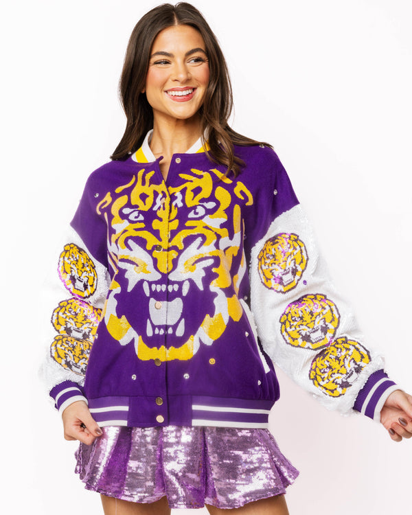 Licensed LSU Bomber Jacket- (Women's)