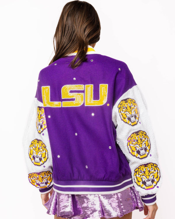 Licensed LSU Bomber Jacket- (Women's)