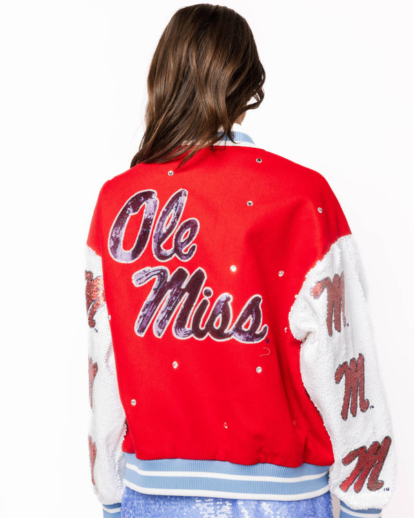 Licensed Ole Miss Bomber Jacket- (Women's)