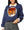 Navy Collar Turkey Sweatshirt- (Women's)