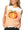 Ivory & Orange Striped Pumpkin Knit Tank- (Women's)