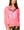 Neon Pink Flower Sequin Pumpkin Sweatshirt- (Women's)