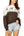 Brown & Ivory Colorblock Duck Rhinestone Sweater- (Women's)