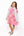 Pink Multi Bow Poof Sleeve Dress