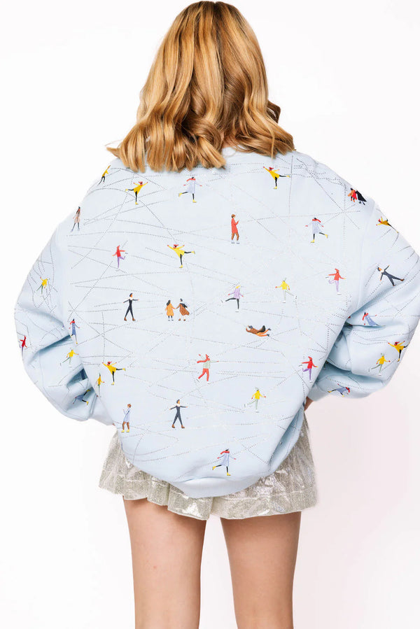 Icy Blue Ice Skating Sweatshirt