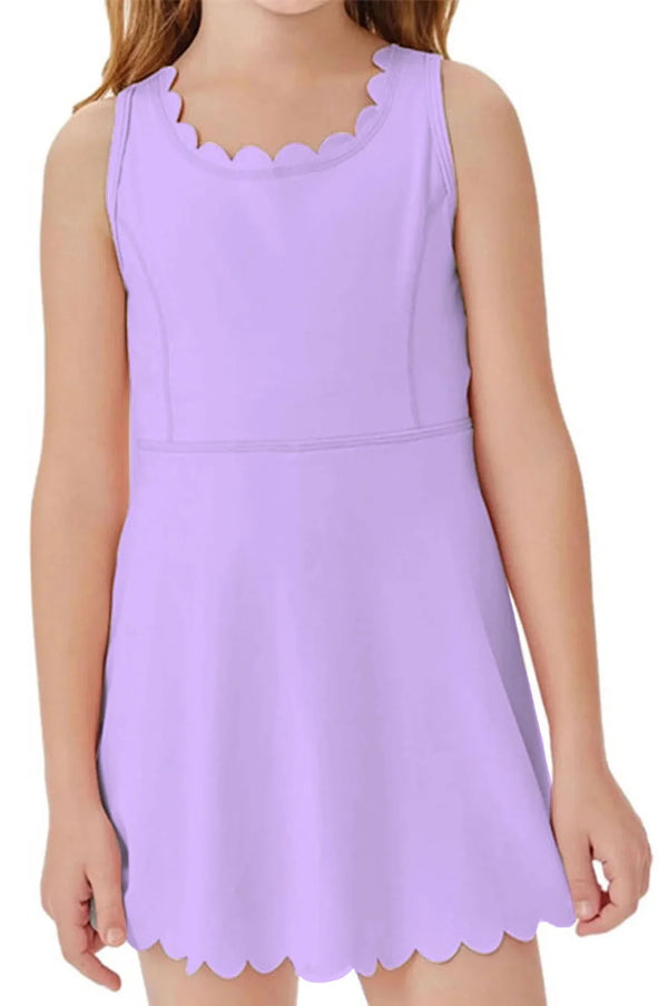 Scallop Dress Lavender