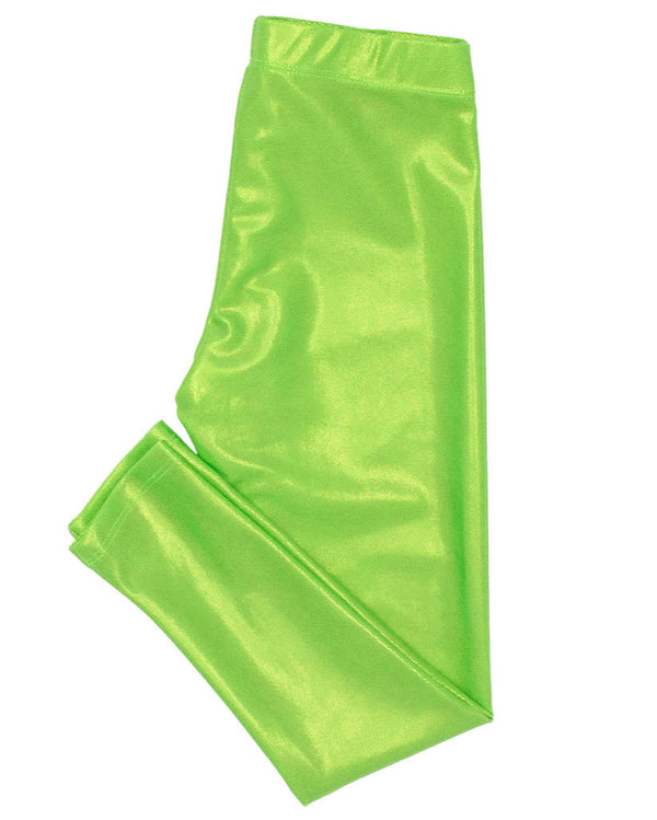 Shimmer Legging- Lime Green