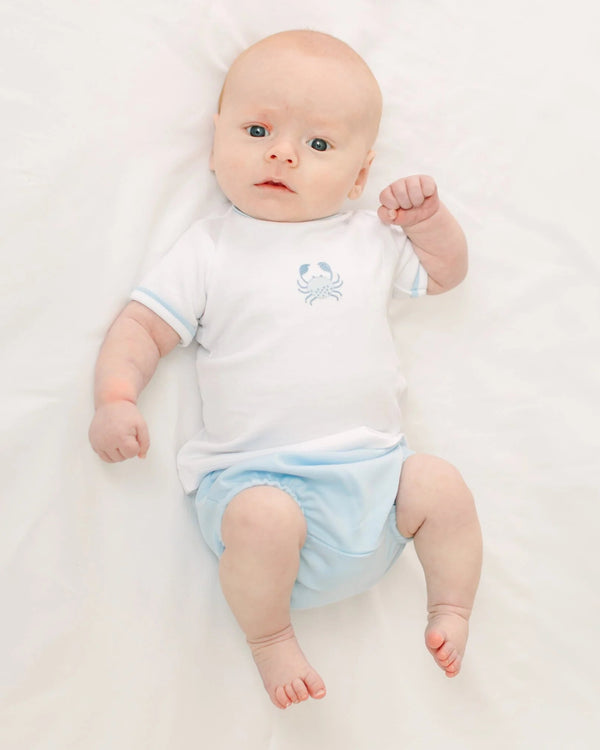 Little Crawlers Diaper Cover Set- Light Blue
