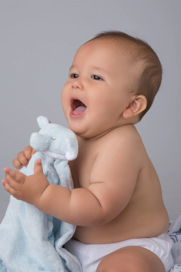 Lovie Blankie- Blue Elephant