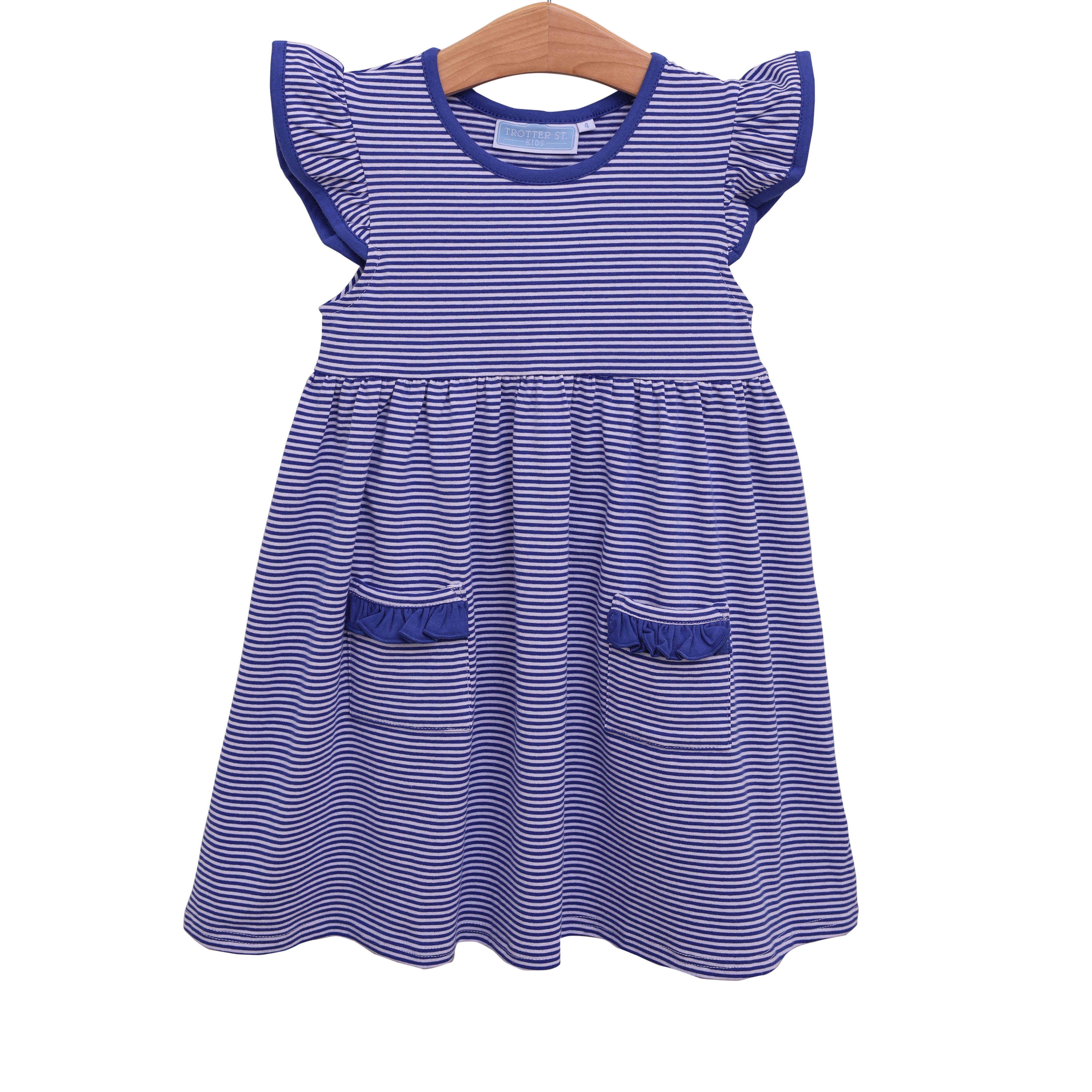 Lucy Game Day Dress- Royal Blue Stripe 10 Lucy Game Day Dress- Royal Blue Stripe 10