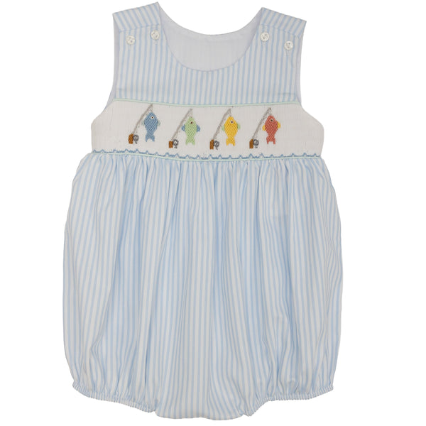 Fish on Hook Smocked Bubble