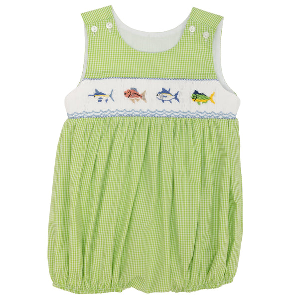 Fish Friends Smocked Bubble