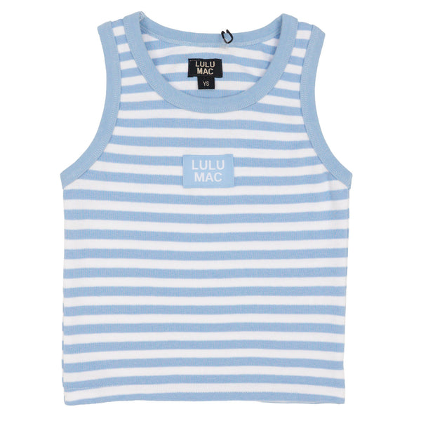 Light Blue Stripe Tank