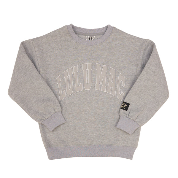 Lulu Mac Sweatshirt- Light Grey/Light Grey