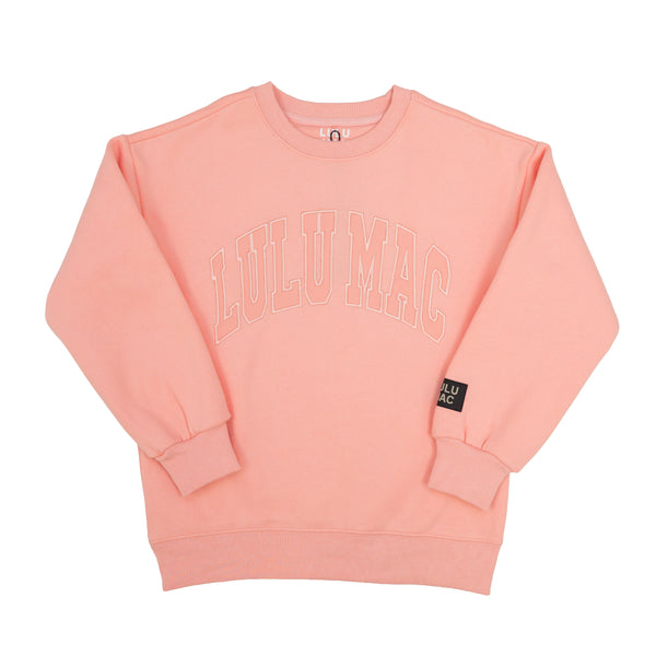 Lulu Mac Sweatshirt- Peach/Peach