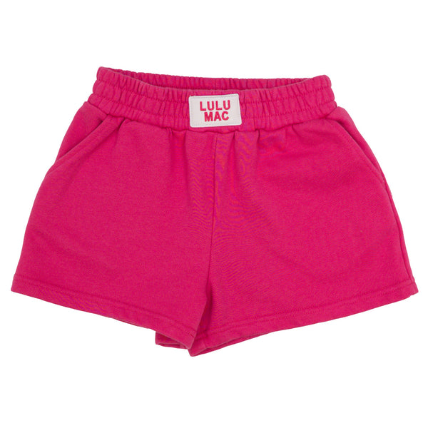 Terry Cloth Short- Hot Pink