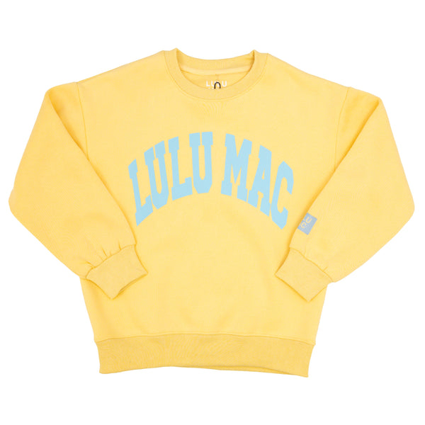 Lulu Mac Sweatshirt- Yellow/Light Blue