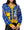 Multi School Supplies Ruler Trim Button Up Cardigan- (Women's)