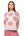 Light Pink & Red Gingham Apple Sweatshirt- (Women's)