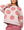 Light Pink & Red Gingham Apple Sweatshirt- (Women's)