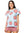 Light Blue & Red Gingham Apple Tee- (Women's)