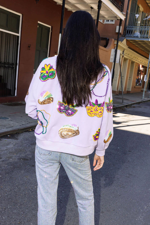 Mardi Gras Icon Sweatshirt- (Women's)